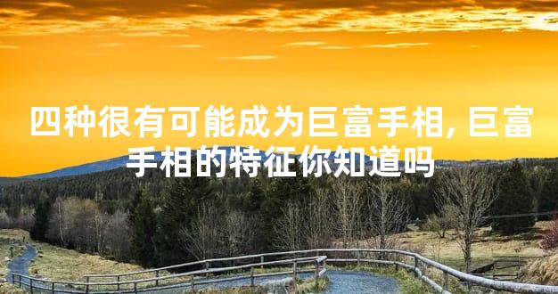 四种很有可能成为巨富手相,巨富手相的特征你知道吗